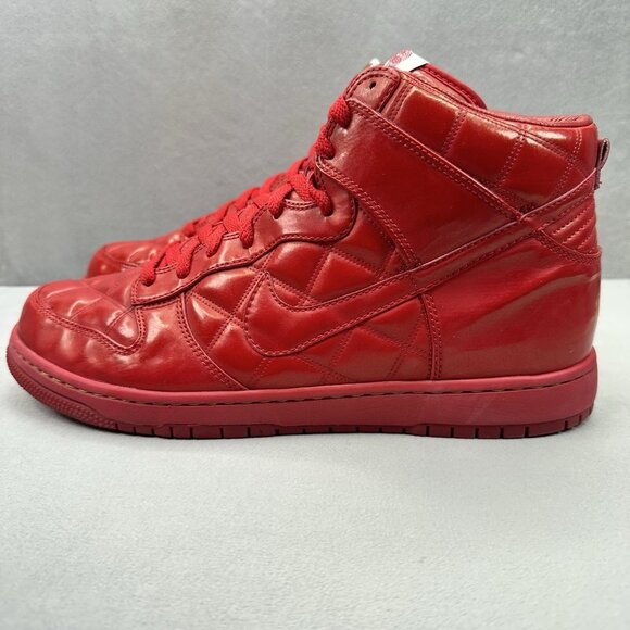 Nike Dunk High Supreme Mens Size 13 Shoes Varsity Red Quilted October SB 2008 - Picture 3 of 9